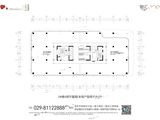 领汇ONE_5#楼-4层平面图（办公） 建面818平米
