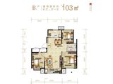 融悦府_3室2厅1卫 建面103平米