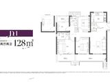 奥体学府_4室2厅2卫 建面128平米