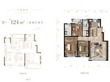 方大白沙岛壹号_3室2厅2卫 建面124平米