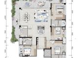 重庆西岸_4室2厅3卫 建面205平米