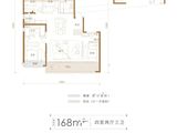 中原华曦府_4室2厅3卫 建面168平米