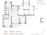 保利虹桥和颂_3室2厅2卫 建面99平米