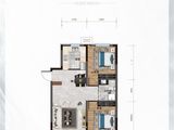 五彩阳光城雍华府_2室2厅1卫 建面89平米